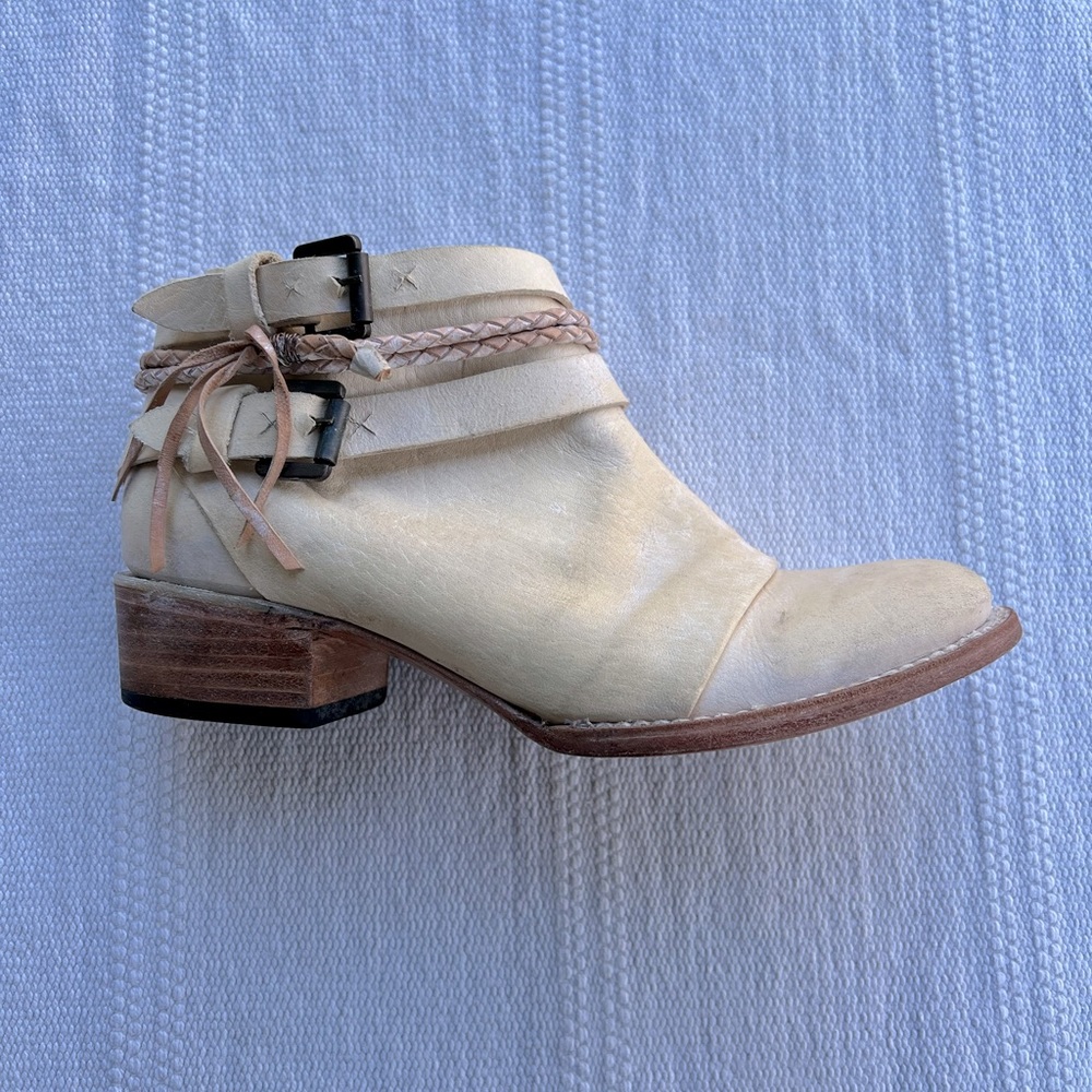 Freebird by Steven Cream Ankle Boots